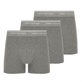 TOMMY HILFIGER 3 PACK COTTON/ELASTANE BOXER TRUNKS  GreyHeather (Grey/Grey/Grey)