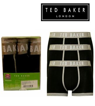 3 MENS TED BAKER BOXERSHORTS / TRUNKS BLACK